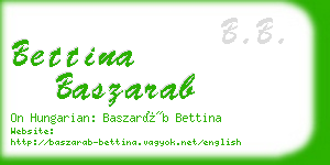 bettina baszarab business card